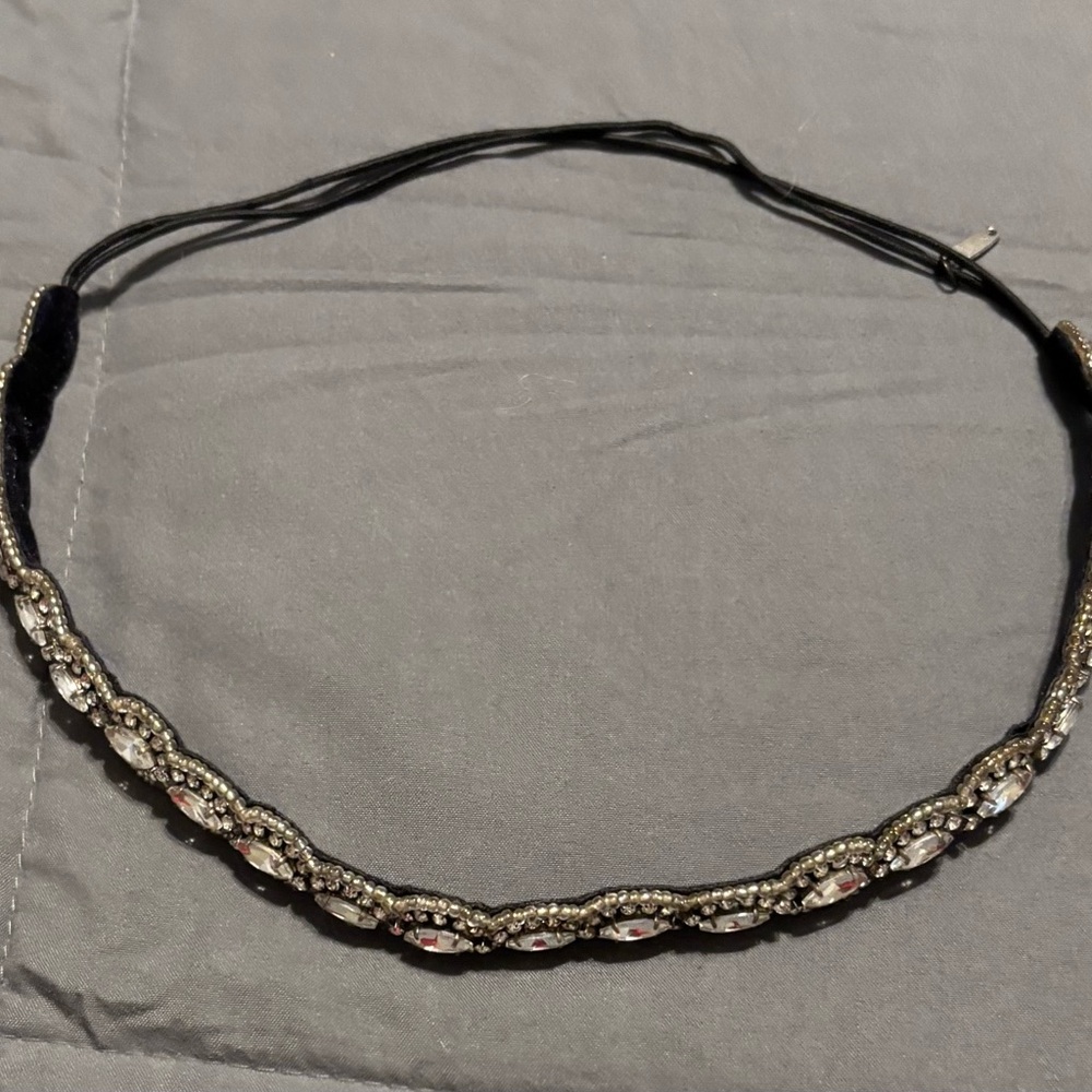 Elegant Black and Silver Headband